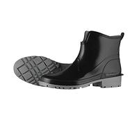 tomBrook Damen Gummistiefel Regenstiefel Stiefelette Zum Abendkleid - Gummistiefel Damen Outdoor Gummistiefelletten Wasserdicht in Schwarz Größe 38