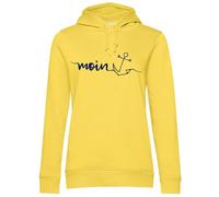 tomBrook Damen Hoodie mit Moin-Anker-Print - Weicher Kapuzenpullover mit seitlichen Eingrifftaschen in Gelb Größe XXL