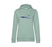 tomBrook Damen Hoodie mit Moin-Anker-Print - Weicher Kapuzenpullover mit seitlichen Eingrifftaschen in Sage Größe XXL