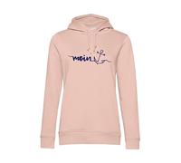 tomBrook Damen Hoodie mit Moin-Anker-Print - Weicher Kapuzenpullover mit seitlichen Eingrifftaschen in Soft Rose Größe XXL