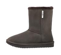 tomBrook Damen Stiefel in Echtleder-Optik Wasserdicht - Regenstiefel Herbst Winter Outdoor in Dunkelbraun Größe 37