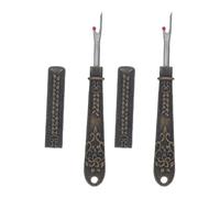 TOMETURE 2 Nahttrenner zum Nähen: Vintage-Fadenabschneider mit Kappe - Etikettenentferner für DIY-Bastelarbeiten, Handnähen, Stricken, Antikbronze
