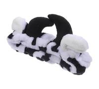 TOMETURE Bequemes Flanell Stirnband Damen mit Kuhhorn Design Haarband zum Gesicht Waschen und Bad Nehmen Spa Haarreif für Frauen mit Gepflegtem Haar und Süßem Stil