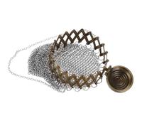 TOMETURE Vintage Münzbeutel aus Metall mit Langer Kette, Silber, Tragbar | Eisen mit Netzdesign, Leicht zu Pflegen und Mitzunehmen, Kompakt für Unterwegs, Handlich im Alltag Zufällige Farbe