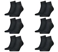 Tommy Hilfiger 12 Paar Quarter Socken Gr. 39-46 Herren Business Sneaker Socken, Farbe:200 - black, Socken & Strümpfe:39-42