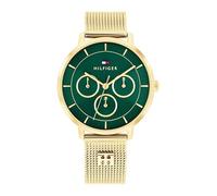 Tommy Hilfiger Tea 36mm Damenuhr One Size Gold / Emerald Green