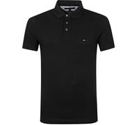 Tommy Hilfiger Herren Poloshirt Kurzarm 1985 Slim Fit, Schwarz (Black), M