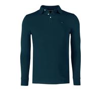 Tommy Hilfiger 1985 Slim Fit Longsleeve Poloshirt blau, Einfarbig