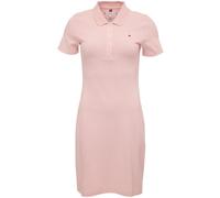 Polokleid TOMMY HILFIGER "1985 SLIM PIQUE POLO DRESS SS" Gr. M (38), N-Gr, pink (whimsy pink) Damen Kleider Freizeitkleider mit Logostickerei auf der Brust (28715125-M)