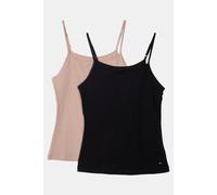 Tommy Hilfiger 2 Pack Cami Black/misty Blush Größe: XS | Lingerie-Shirts Outlet | Damen | Schwarz