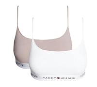 Tommy Hilfiger 2 x Damen-BH, Weiß/Rosa, 2 Stück, Rosa, XL