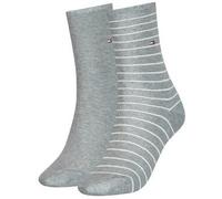 Tommy Hilfiger 2P Classic Small Stripe Socks Grau gestreift Gr 39/42 Damen