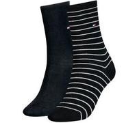 Tommy Hilfiger 2P Classic Small Stripe Socks Schwarz Gr 39/42 Damen