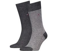 Tommy Hilfiger Socken mit Label-Details im 2er-Pack Modell 'Birdeye' in Anthrazit, Größe 43-46