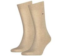 2 Paar Tommy Hilfiger Herren Socken Strümpfe Classic 39-42 TH Beige