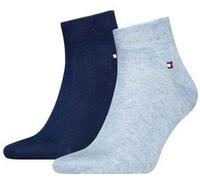 Tommy Hilfiger 2P Men Quarter Sock Blau/Hellblau Gr 47/49 Herren