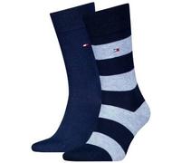 Tommy Hilfiger 2P Men Rugby Sock Blau/Hellblau Gr 39/42 Herren