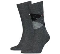 Tommy Hilfiger 2P Men Sock Check Dunkelgrau Gr 43/46 Herren