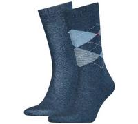 Tommy Hilfiger 2P Men Sock Check Jeansblau Gr 39/42 Herren