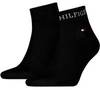 Tommy Hilfiger Legwear Tommy Hilfiger 2P Men Tab Quarter Socks Schwarz Gr 39/42 Herren