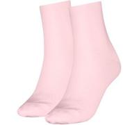 Tommy Hilfiger 2P Women Casual Short Sock Hellrosa Gr 39/42 Damen