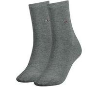 Tommy Hilfiger 2P Women Classic Casual Socks Grau Gr 39/42 Damen