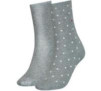 Tommy Hilfiger 2P Women Dot Sock Grau Gr 39/42 Damen