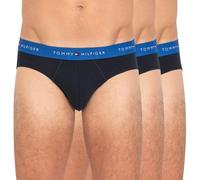 Tommy Hilfiger Herren 3er Pack Unterhosen Hip Briefs mit Logobund, Blau (Bright Blue/Bright Blue/Bright Blue), L