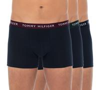 Tommy Hilfiger 3-er Set Trunks Blau mit verschiedenfarbigen Webbund