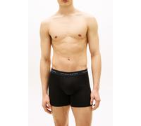 Boxershorts "3P BOXER BRIEF DTM", Herren, Gr. M (50), schwarz (schwarz, schwarz, schwarz), Jersey, Obermaterial: 95% Baumwolle, 5% Elasthan, TOMMY HILFIGER UNDERWEAR, körpernah, Unterhosen, mit langem