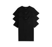 T-Shirt, Herren, Gr. XL (54), schwarz, schwarz, schwarz, Jersey, Obermaterial: 100% Baumwolle, TOMMY HILFIGER UNDERWEAR, regular fit, Rundhals, Shirts T-Shirt, Jersey, Rundhals, normale Passform (3848