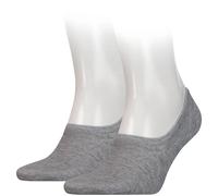 Tommy Hilfiger Herren Sneakersocken Footie 2er-Pack Middle Grey Melange Größe 39-42