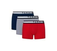 Tommy Hilfiger Herren 3p Trunk Shorts, Desert Sky/Sublunar/Primary Red, L