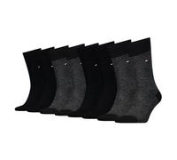 Tommy Hilfiger 4 Paar Herren Socken Businesssocken Birdseye, Farbe:Schwarz, Artikel:-002 black, Größe:43-46