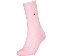 Socken TOMMY HILFIGER "TH WOMEN SOCK PREMIUM ARGYLE", Damen, Gr. 39-42, rosa (light pink), Baumwollmischung, Socken Socken (39415028-39) light pink