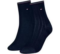 Tommy Hilfiger 2P Women Shine Short Socks Marine Gr 35/38 Damen