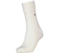 Socken TOMMY HILFIGER, Damen, Gr. 35-38, weiß (sanftes weiß), Obermaterial: 49% Polyamid, 45% Wolle, 5% sonstige Fasern, 1% Elasthan, Socken Socken (67384329-35) sanftes weiß