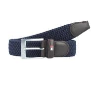 Tommy Hilfiger Herren Gürtel New Adan Belt 3,5 cm Stoffgürtel, Blau (Sky Captain), 85 cm