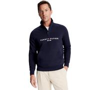 Tommy Hilfiger Adaptive Herren-Sweatshirt mit Viertelreißverschluss und verlängertem Reißverschluss, Desert Sky Navy, XX-Large
