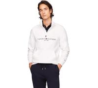 Tommy Hilfiger Adaptive Herren-Sweatshirt mit Viertelreißverschluss und verlängertem Reißverschluss, Perfect White, XX-Large
