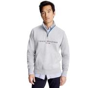 Tommy Hilfiger Adaptive Herren-Sweatshirt mit Viertelreißverschluss und verlängertem Reißverschluss, Grau meliert, XX-Large
