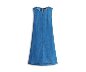 Tommy Hilfiger - Ärmelloses Chambray-Minikleid in A-Linie blau - Gr. - XS