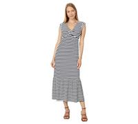 Tommy Hilfiger Damen Tiered Stripe Midi Dress Lässiges Kleid, Sky Captain/Elfenbein, X-Groß (7er Pack)