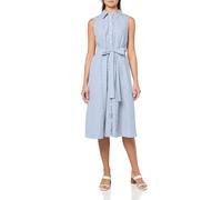 Tommy Hilfiger Ärmelloses Hemdkleid für den Alltag, Marina Blue/Bright White, 46