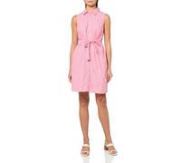 Tommy Hilfiger Damen Hemdkleid Kleider, Rosette/Bright White, 38, Pink/Hellweiß, 40