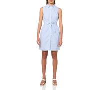 Tommy Hilfiger Ärmelloses Mini-Shirtkleid für Damen, mit Kragen, Knopfleiste vorn, Taillenband, 46