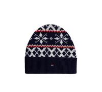 Tommy Hilfiger Fair-Isle Beanie, Dunkelblau