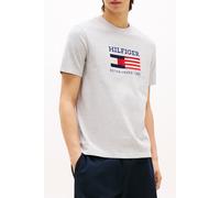 Tommy Hilfiger Americana Monotype F Regular Fit T-shirt Light Grey Heather Größe: S | Bedruckte T-Shirts Outlet | Herren | Grau