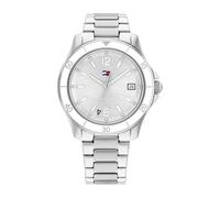 Tommy Hilfiger Analog Quarzuhr für Damen mit Silbernes Edelstahlarmband - 1782512