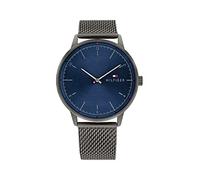 Tommy Hilfiger Analog Quarzuhr für Herren Edelstahl-Mesh Gliederarmband